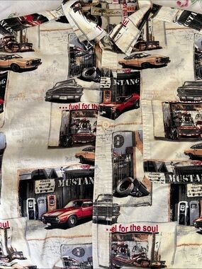 Joe Marlin Mustang Vintage Design Button-Down XXL